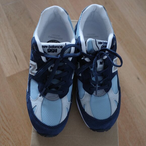 New Balance  Made In UK 991 Sneakers - Navy - Picture 7 of 8